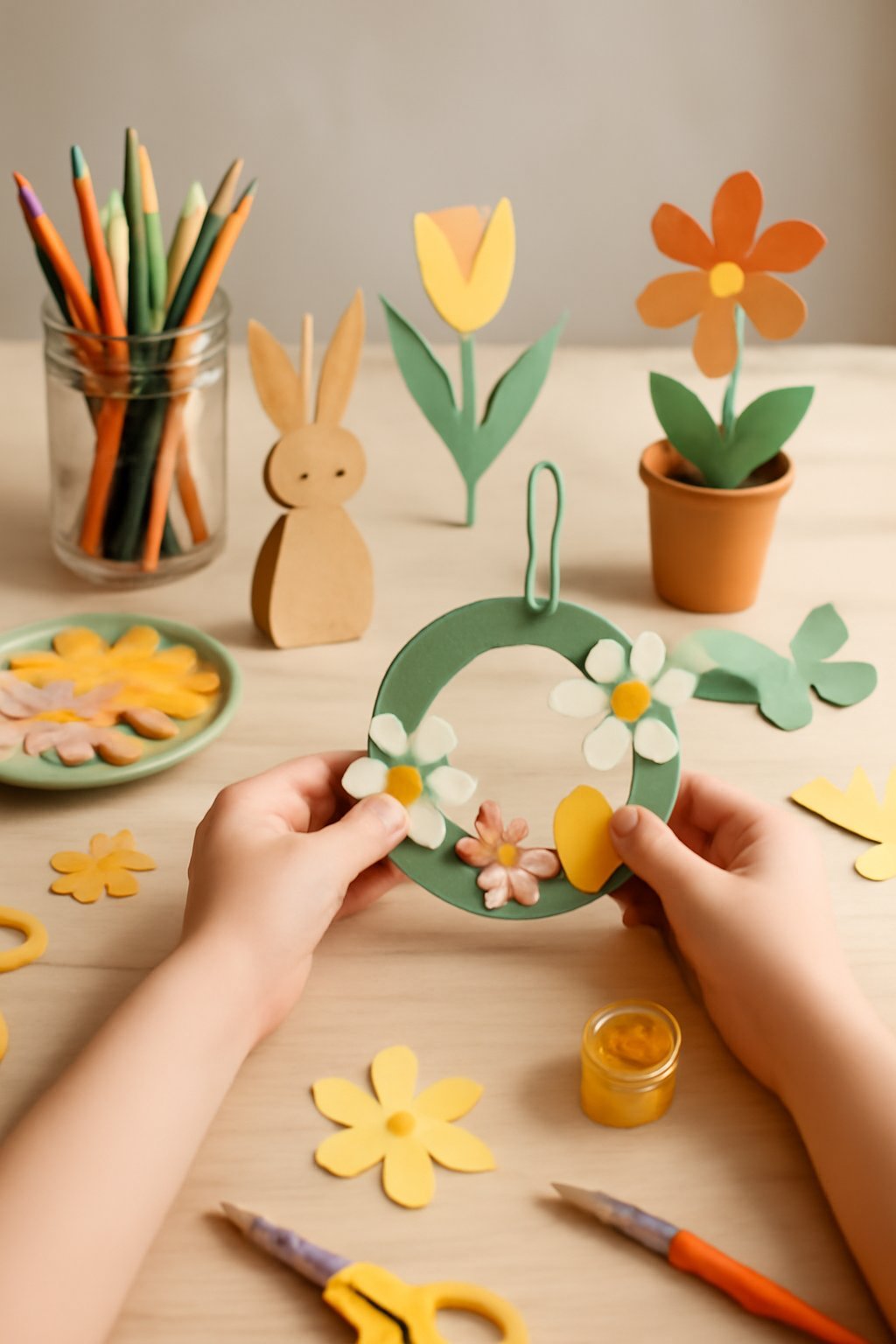 Frühlings-Bastelprojekte für Familien-Kinder: 8 einfache Ideen