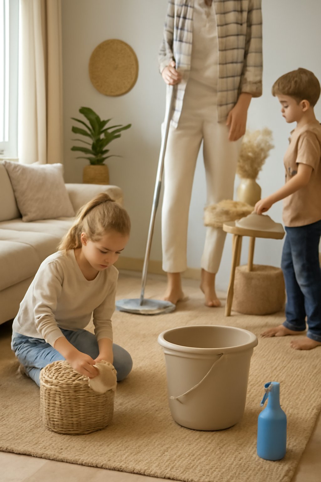 Frühjahrsputz-Familien-Aktion mit Kindern: 6 Kinderspiel-Tipps