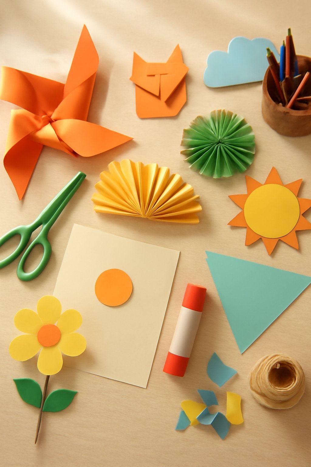 Basteln mit Kindern mit Papier: 12 kreative Ideen zum Selbermachen — Hero-Aufnahme