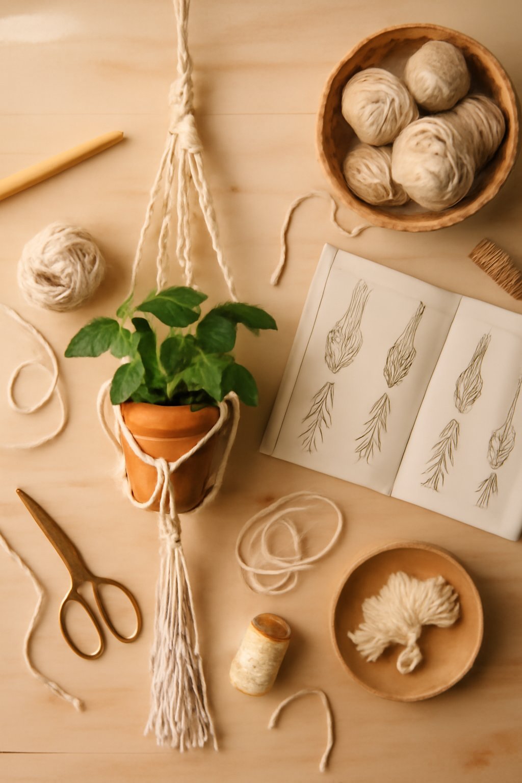 Makramee Blumenampel Anleitung: 12 kreative Ideen zum Selbermachen