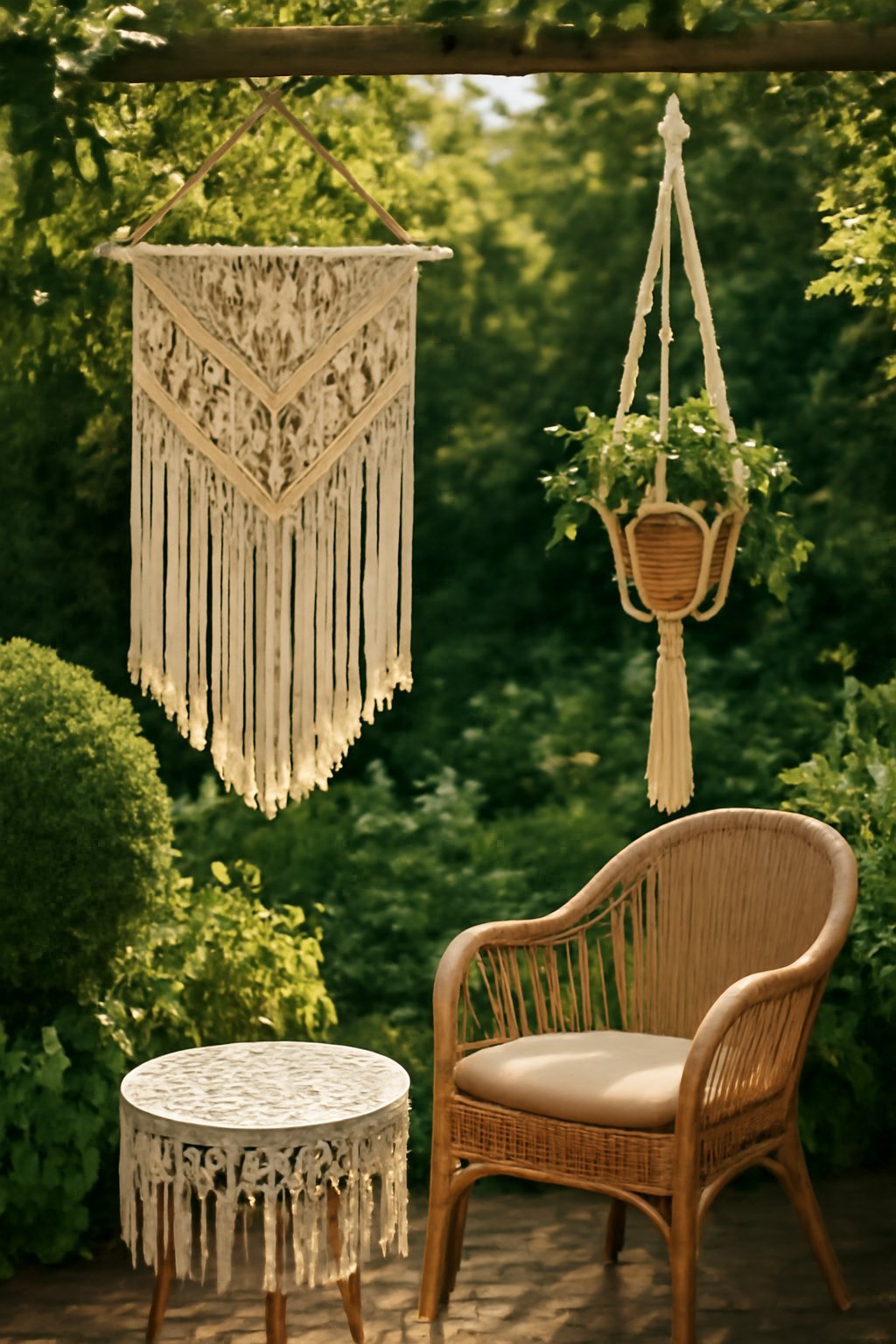 10 kreative Makramee-Ideen die deinen Garten verwandeln — Makramee-Ideen Garten