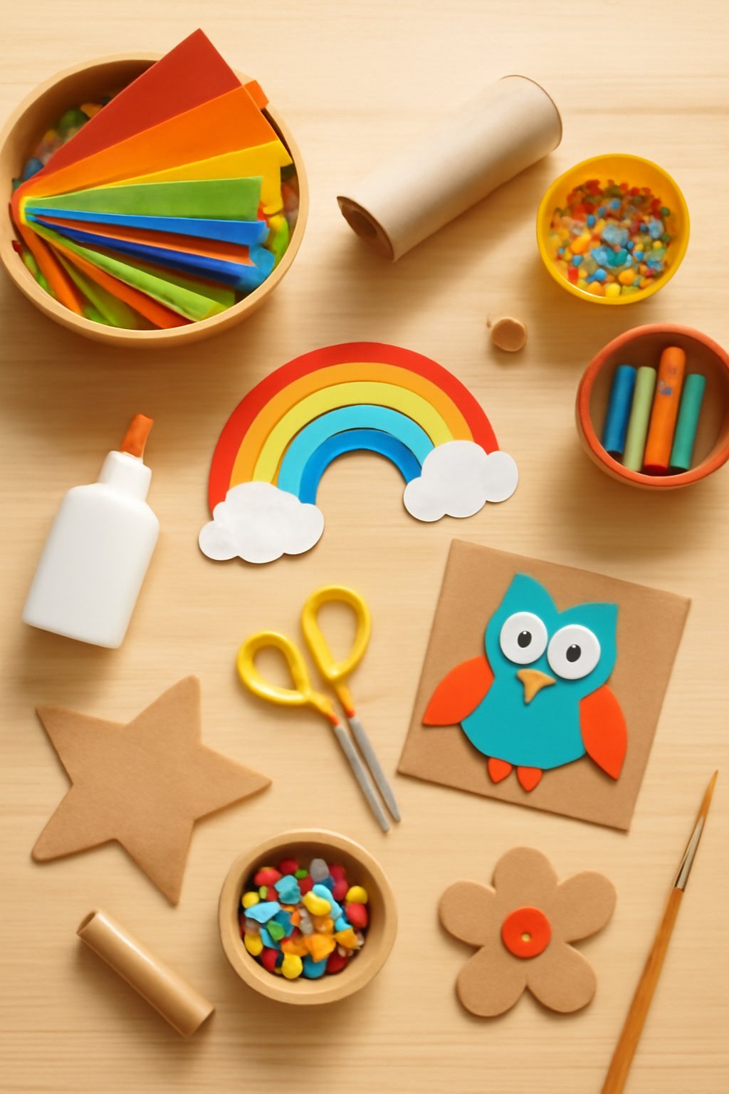 Basteln mit Kindern Einfach und Schnell: 12 kreative Ideen zum Selbermachen — Hero-Aufnahme