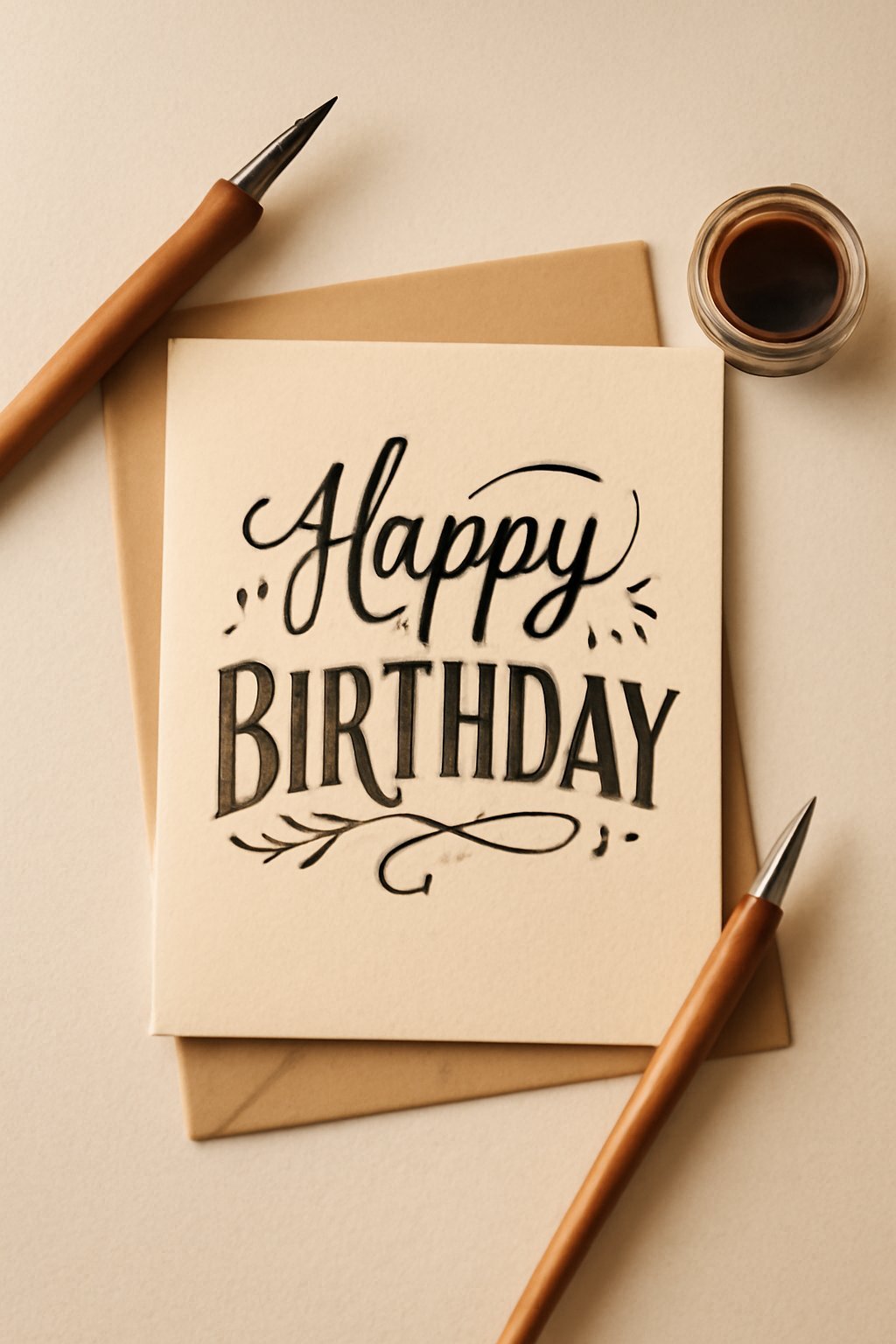 Handlettering Geburtstagskarte Vorlage: 12 kreative Ideen zum Selbermachen