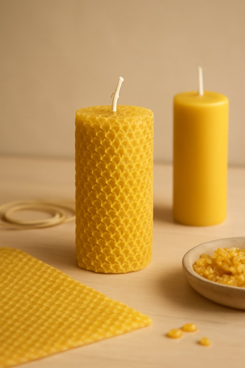 Kerzen aus Bienenwachsplatten: 12 kreative Ideen zum Selbermachen