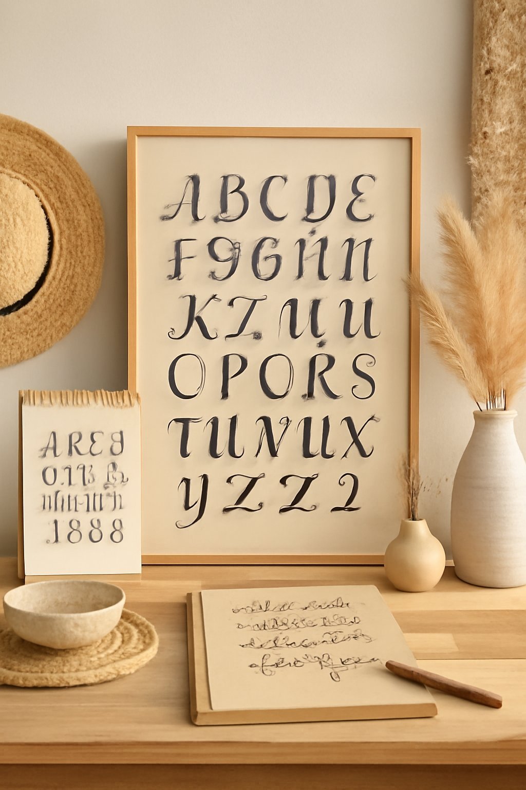 Handlettering Schriftarten Vorlagen: 12 kreative Ideen zum Selbermachen