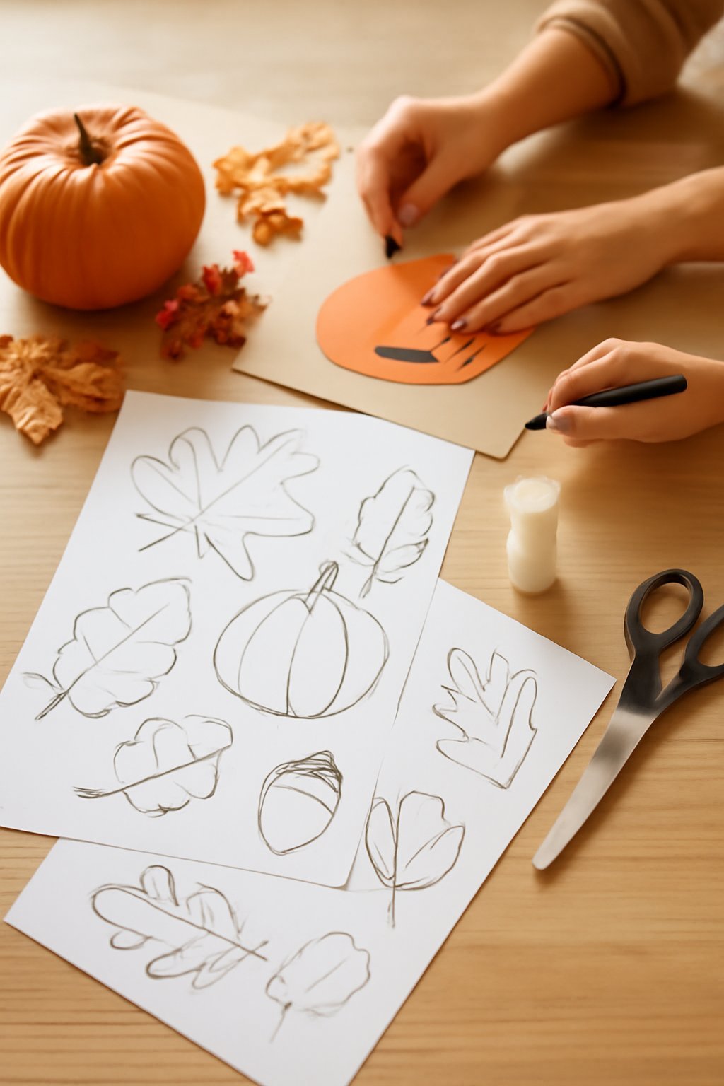 Basteln Herbst Vorlagen: 12 kreative Ideen zum Selbermachen