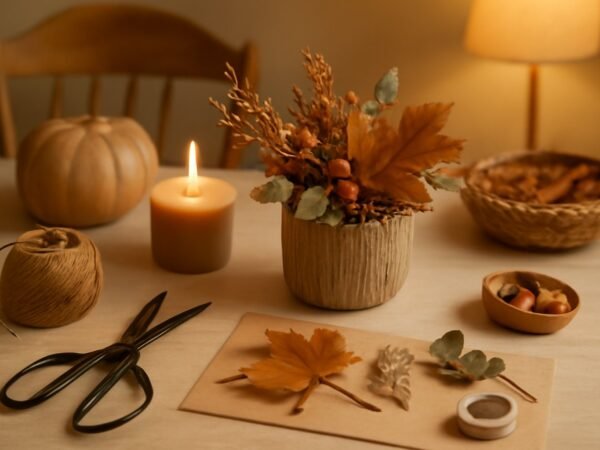 Herbstliche Tischdeko selber machen: einfache DIY-Anleitung