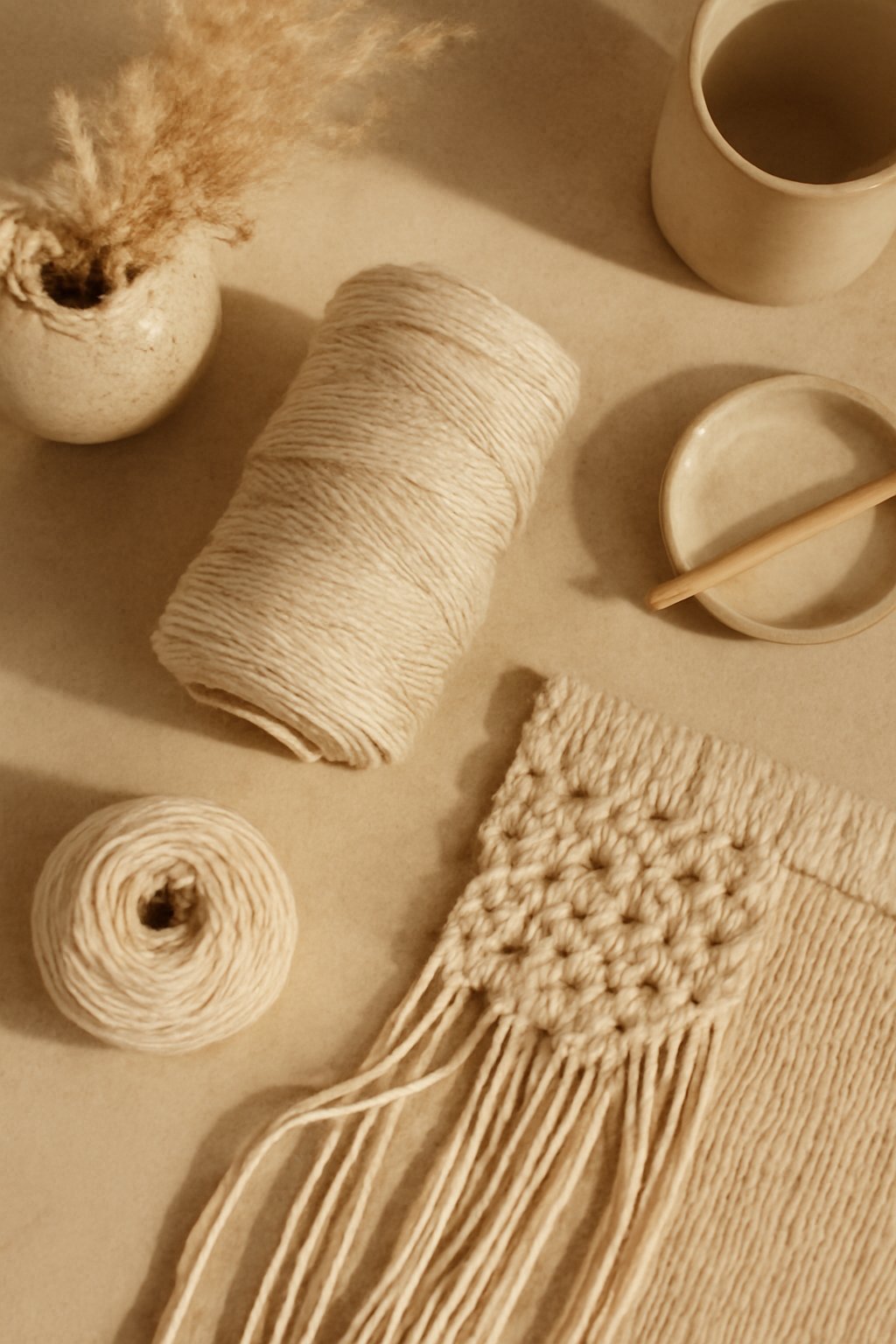 Polyester Garn 4mm 100m