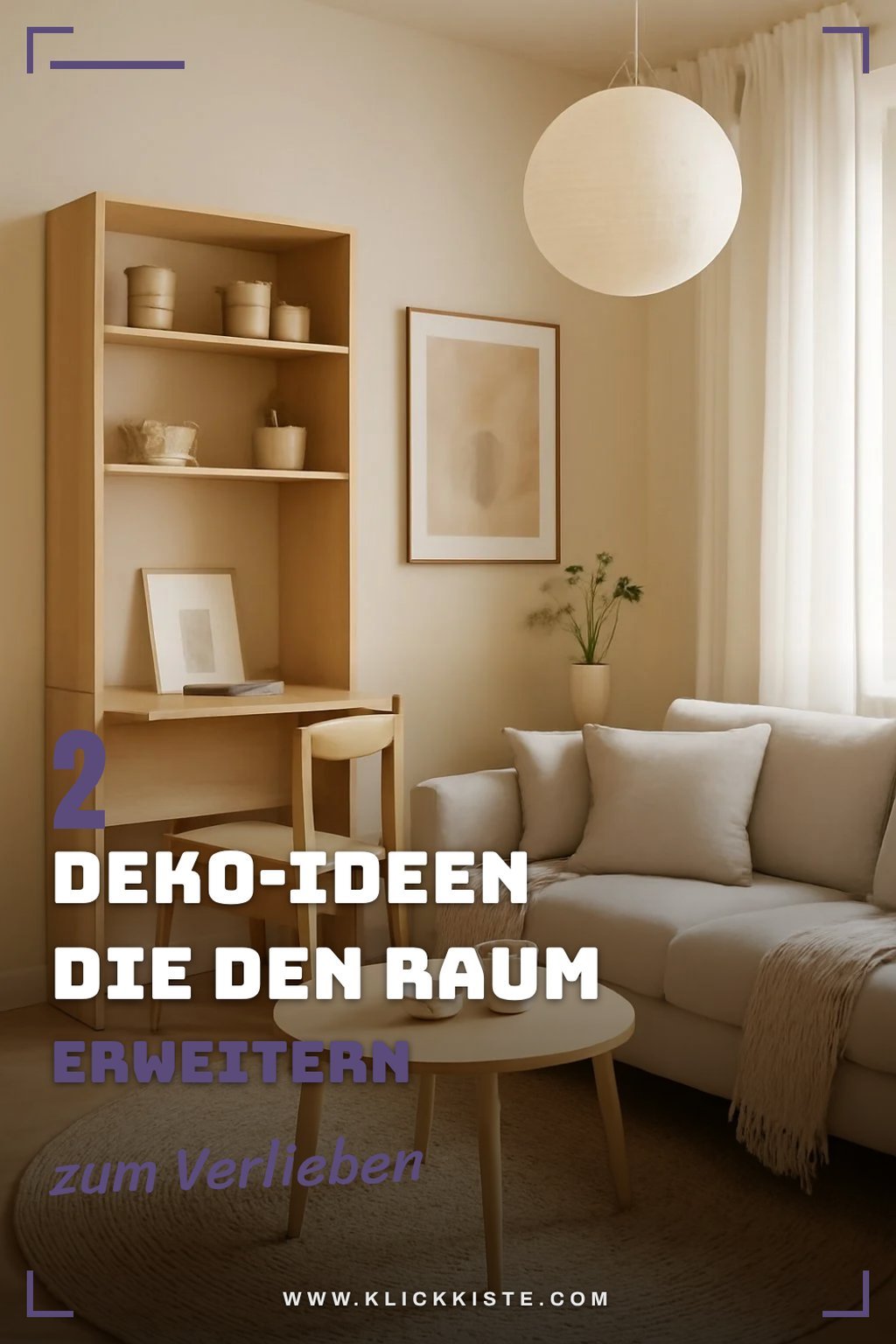 Gekonnte Dekoration für mehr Raumtiefe