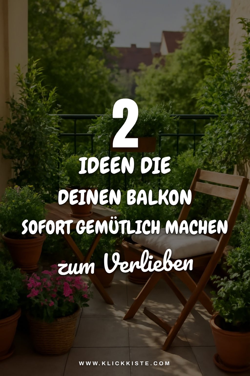 10 Ideen, die deinen kleinen Balkon aufwerten