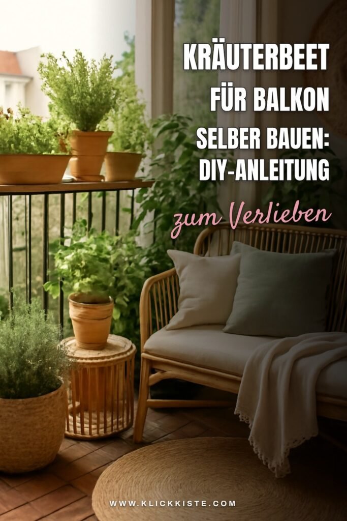 Kräuterbeet für den Balkon selber bauen: DIY-Anleitung für Anfänger