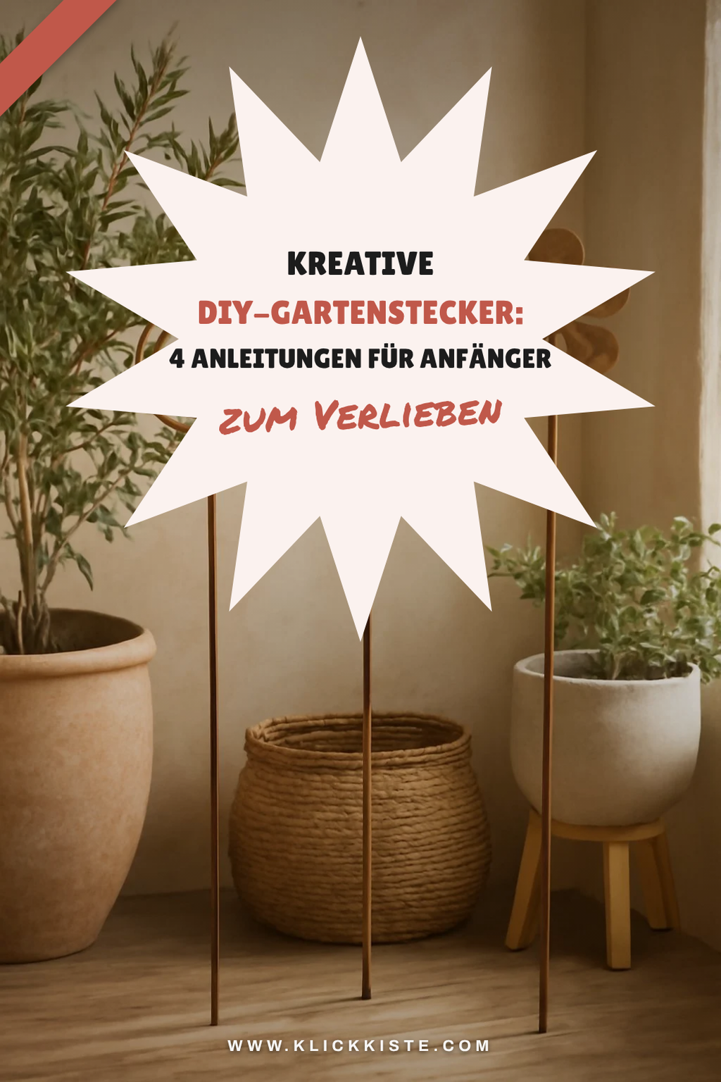 Kreative DIY-Gartenstecker: 4 Anleitungen für Anfänger + Profis