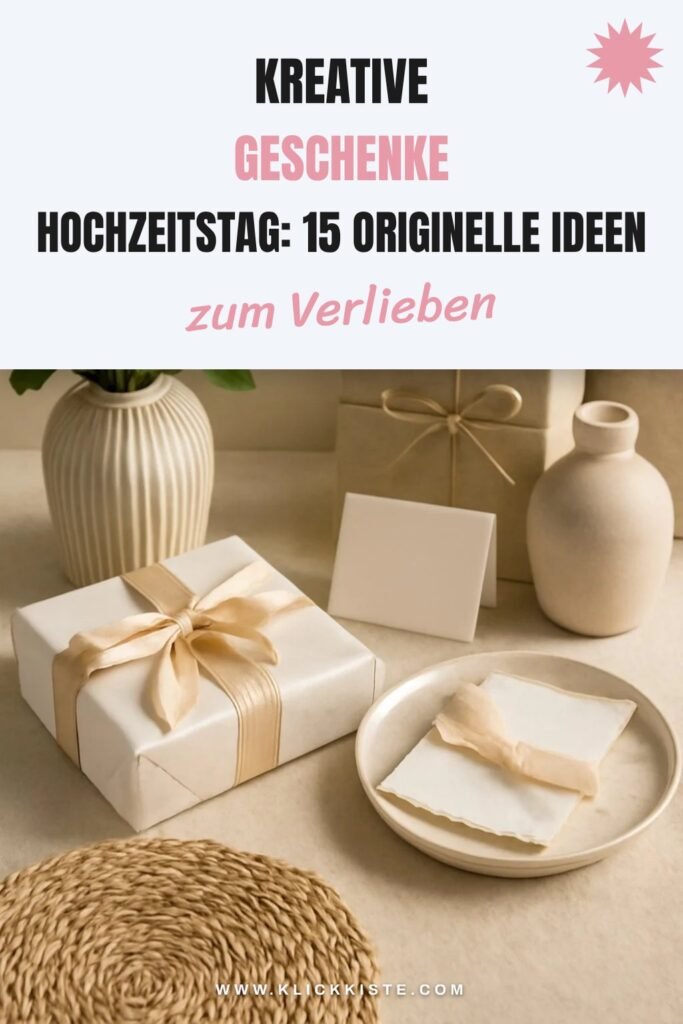 Kreative Geschenke Hochzeitstag: 15 originelle Ideen für 2026