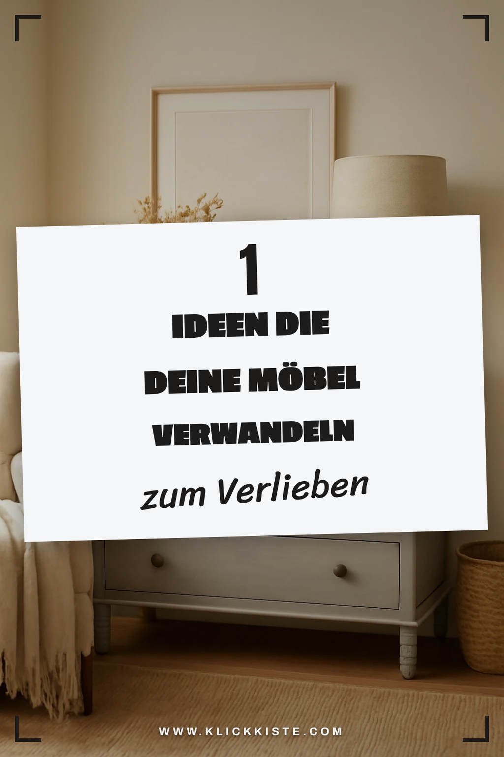 So verwandelst du alte Möbel mit Kreidefarbe