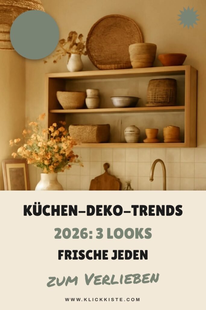 Küchen-Deko-Trends 2026: 3 Looks die Frische in jeden Raum bringen