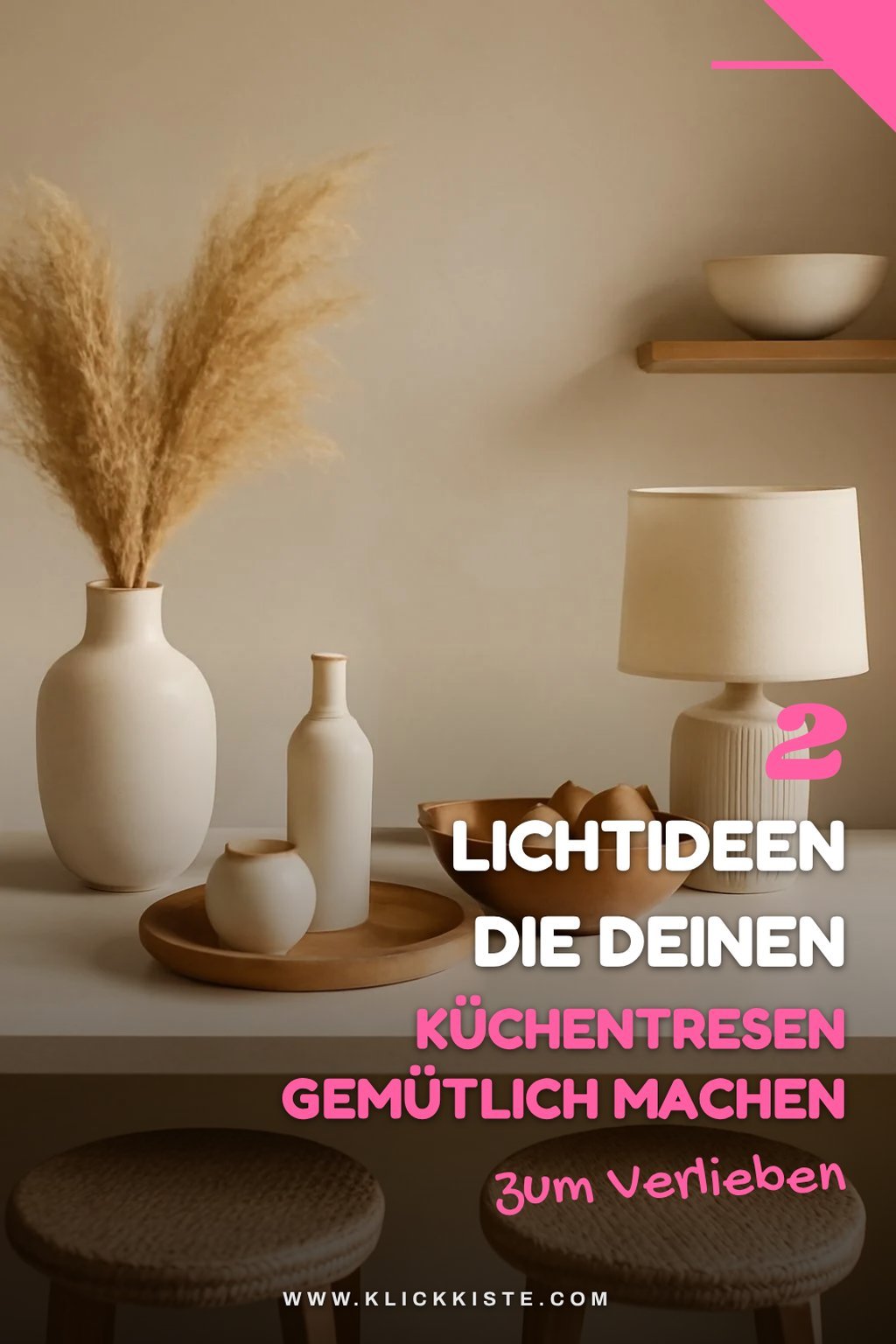 Gemütliche Beleuchtung für den Tresen