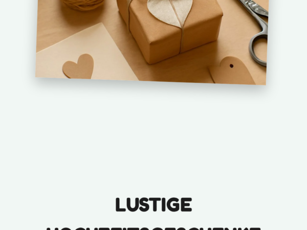 Lustige Hochzeitsgeschenke zum Selbermachen: 12 kreative Ideen zum Selbermachen