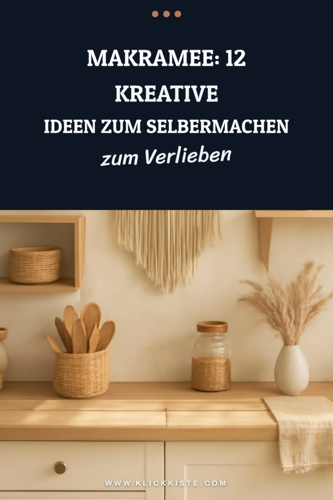 Makramee: 12 kreative Ideen zum Selbermachen