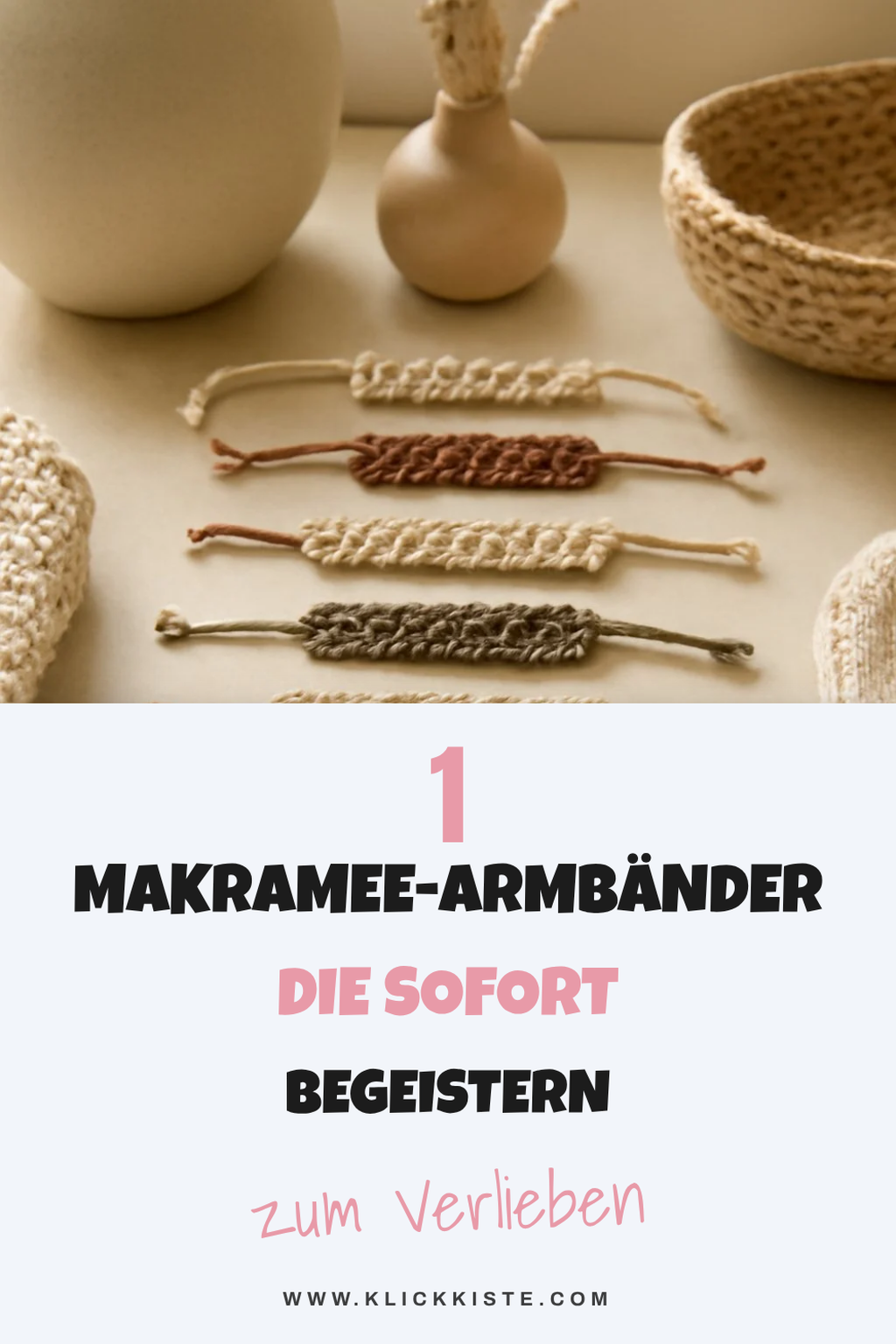 10 kreative Makramee-Armbänder, die du sofort selbst machen kannst