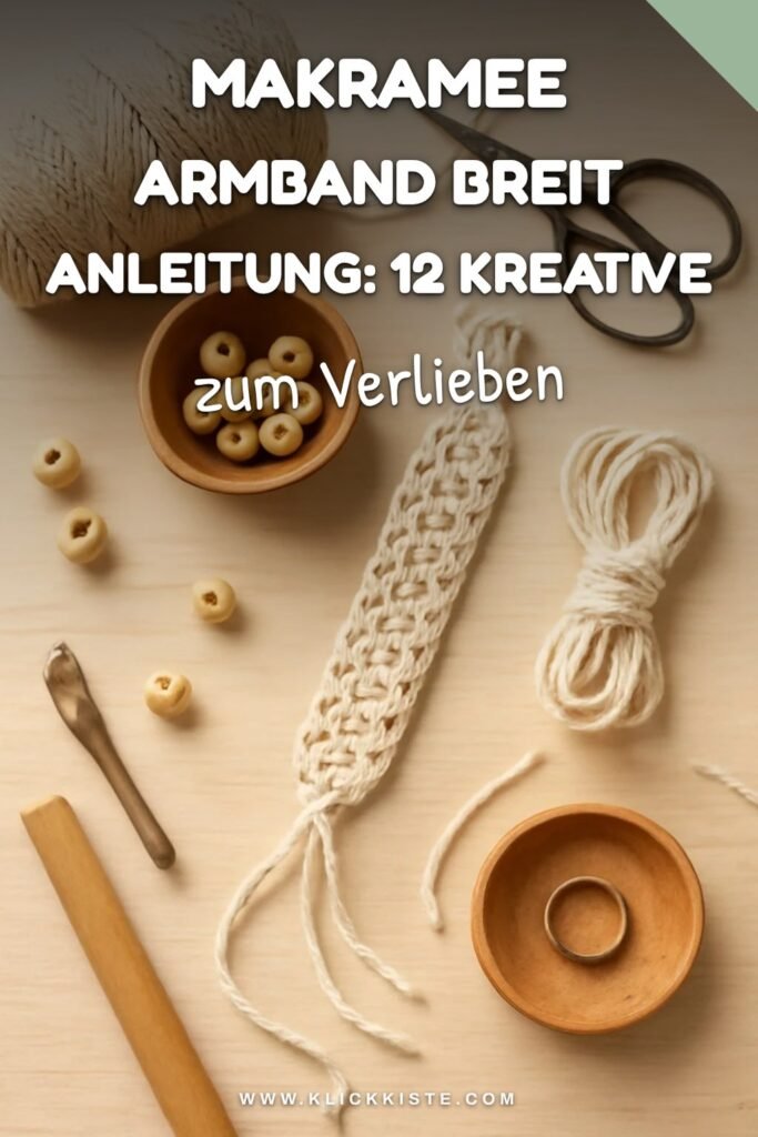 Makramee Armband Breit Anleitung: 12 kreative Ideen zum Selbermachen