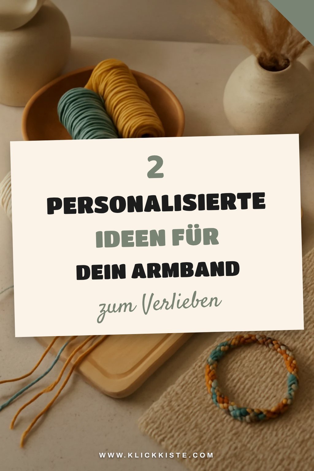 So personalisierst du dein Makramee-Armband