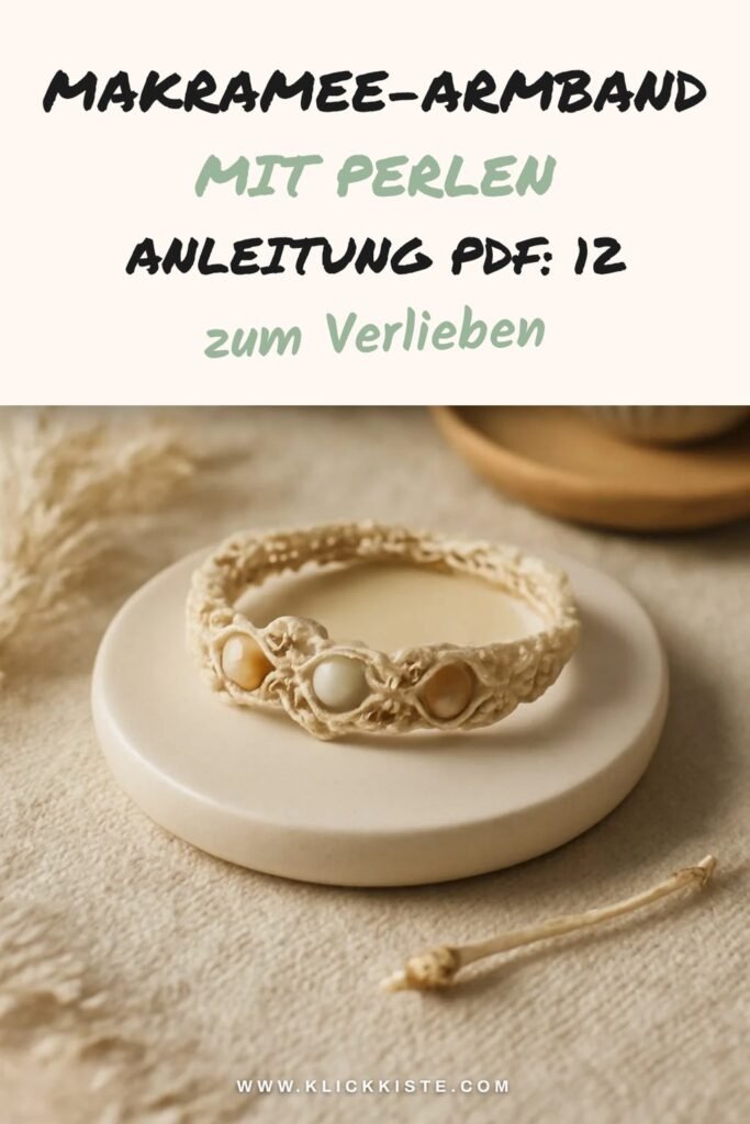 Makramee-armband mit Perlen Anleitung Pdf: 12 kreative Ideen zum Selbermachen