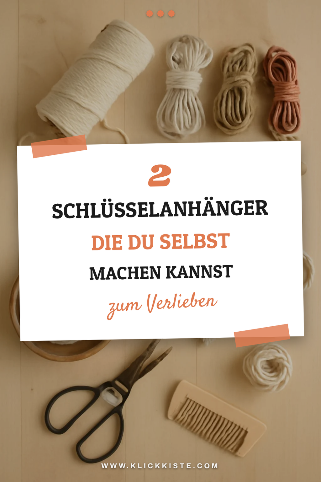 So machst du deine eigenen Makramee Schlüsselanhänger
