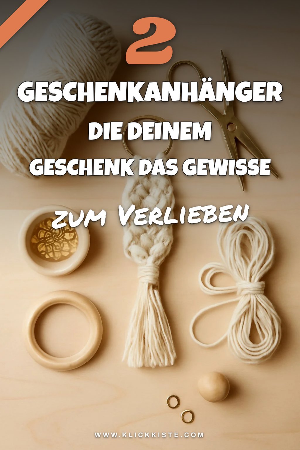 Makramee Geschenkanhänger für Anlässe