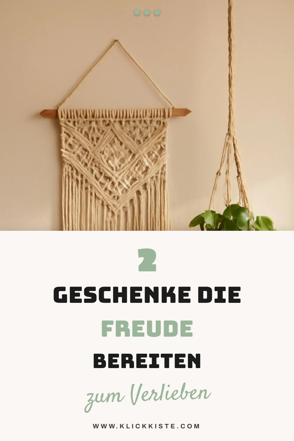 Kreative Geschenke aus Makramee selbstgemacht