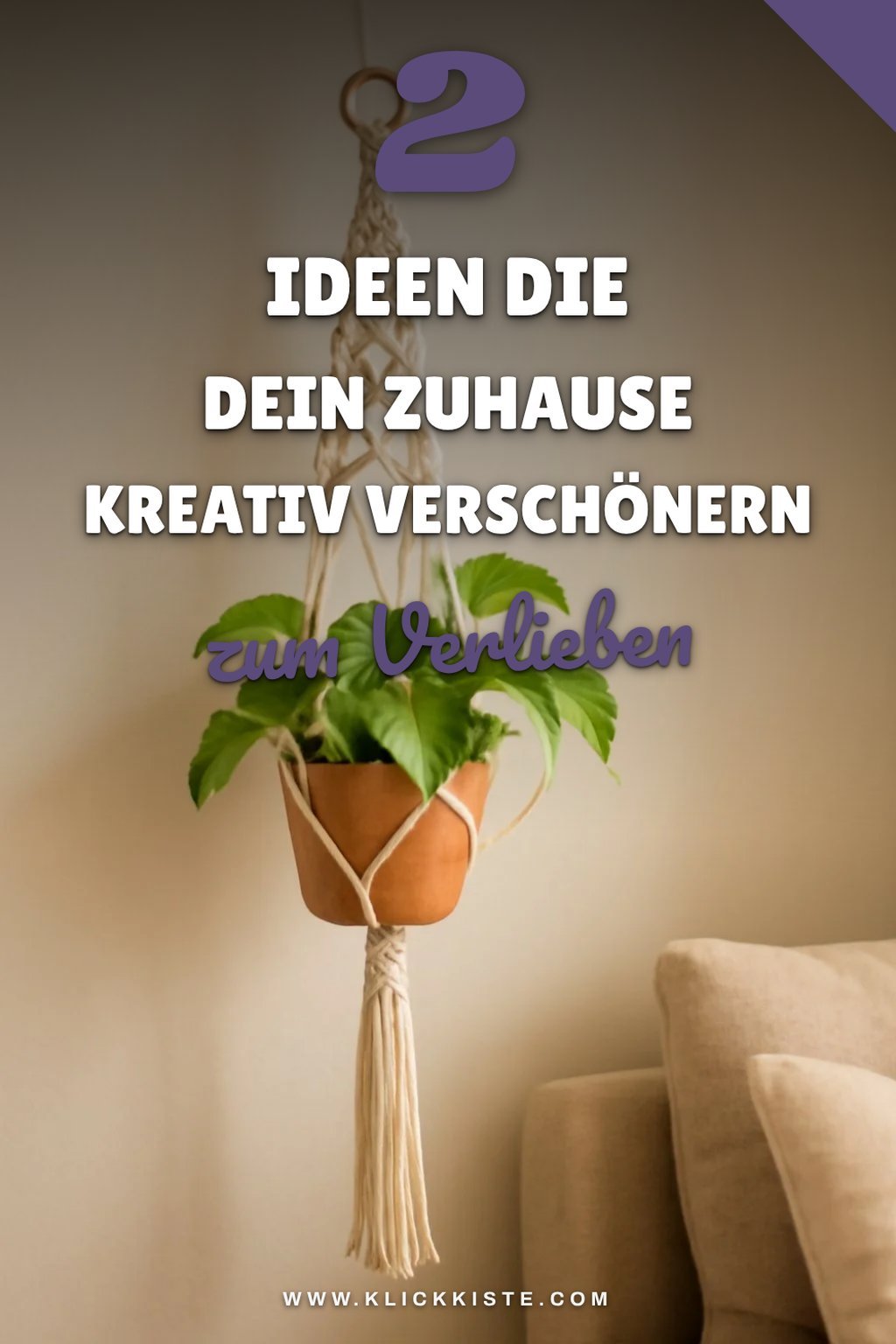 So gestaltest du deine Räume mit Makramee Blumenampeln
