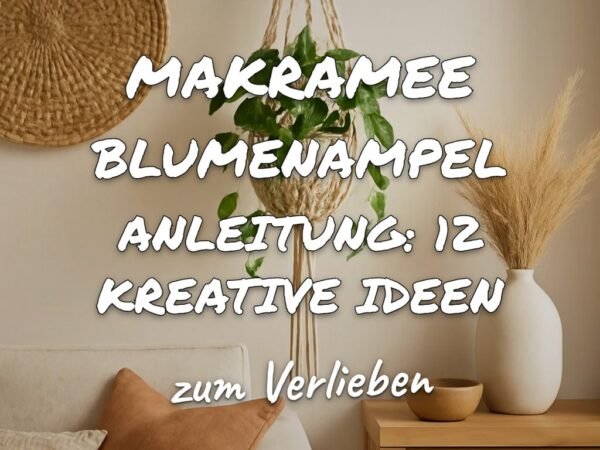 Makramee Blumenampel Anleitung: 12 kreative Ideen zum Selbermachen