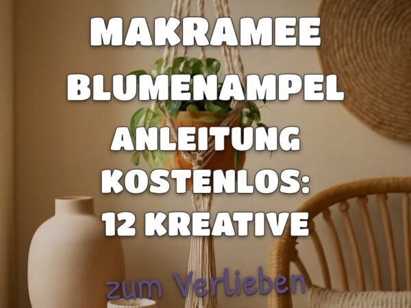 Makramee Blumenampel Anleitung Kostenlos: 12 kreative Ideen zum Selbermachen
