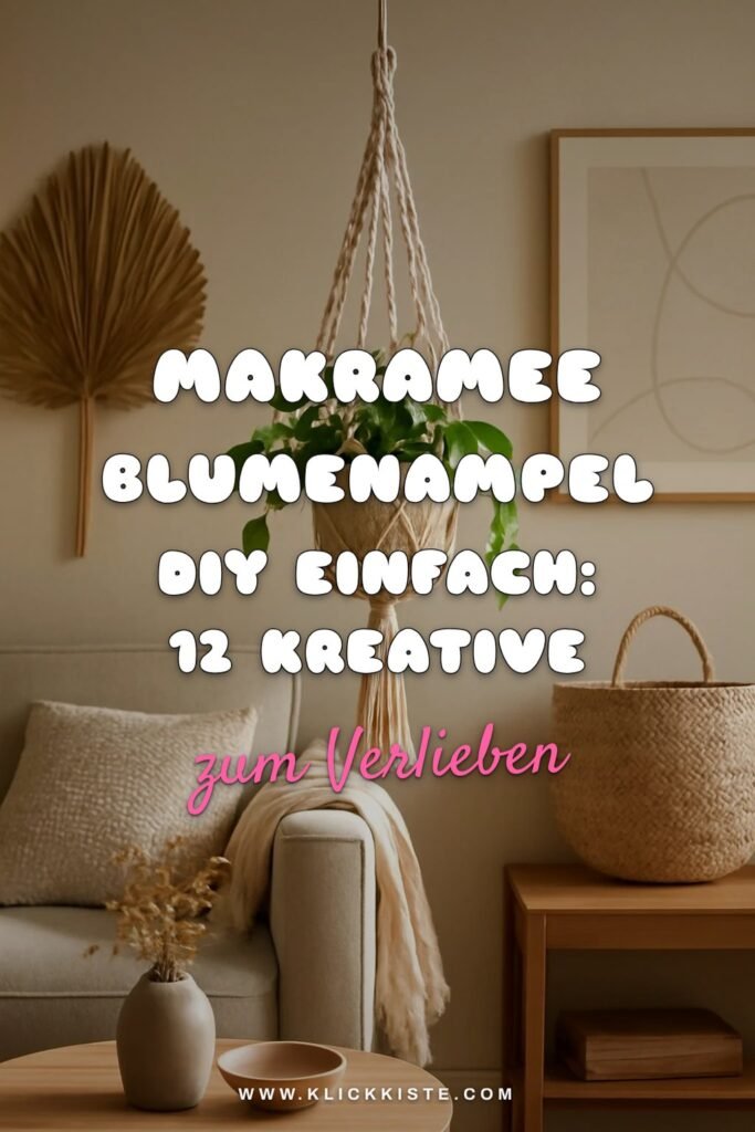 Makramee Blumenampel Diy Einfach: 12 kreative Ideen zum Selbermachen