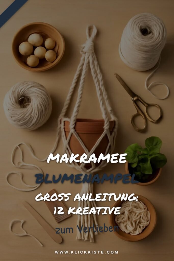 Makramee Blumenampel Groß Anleitung: 12 kreative Ideen zum Selbermachen