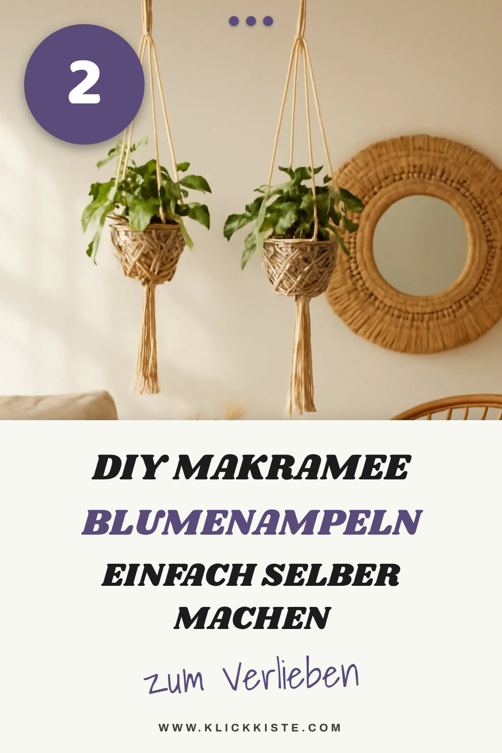Wie du Makramee Blumenampeln selbst machst