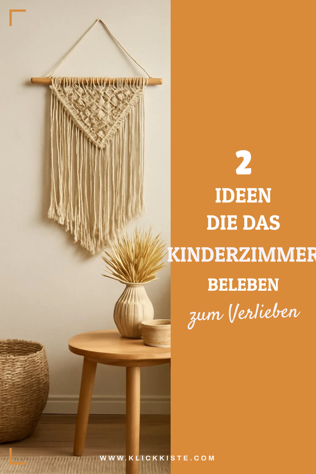 Makramee Deko für Kinderzimmer gestalten