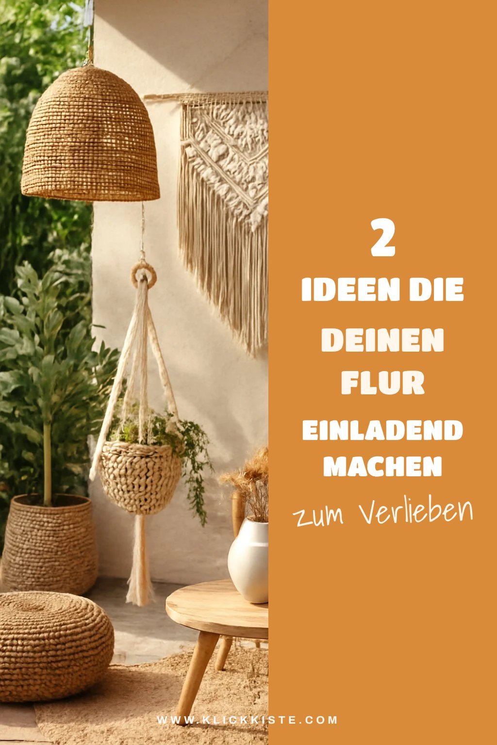 Makramee Deko für den Eingangsbereich