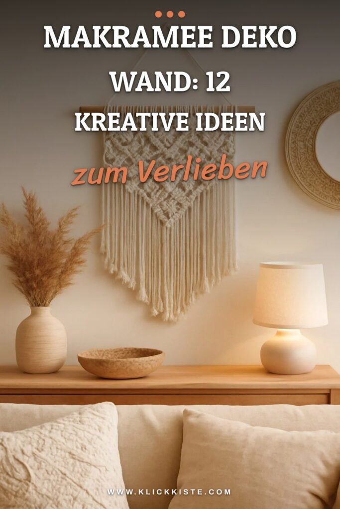 Makramee Deko Wand: 12 kreative Ideen zum Selbermachen