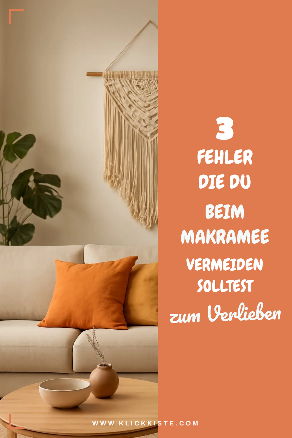 Diese 3 Fehler solltest du beim Makramee vermeiden