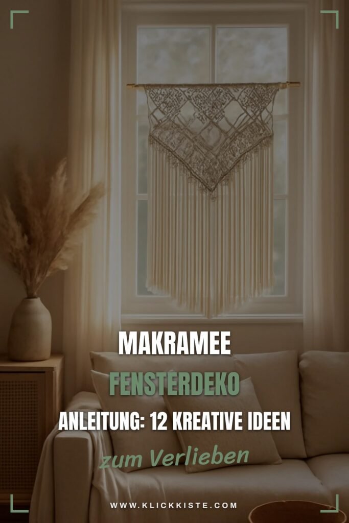 Makramee Fensterdeko Anleitung: 12 kreative Ideen zum Selbermachen
