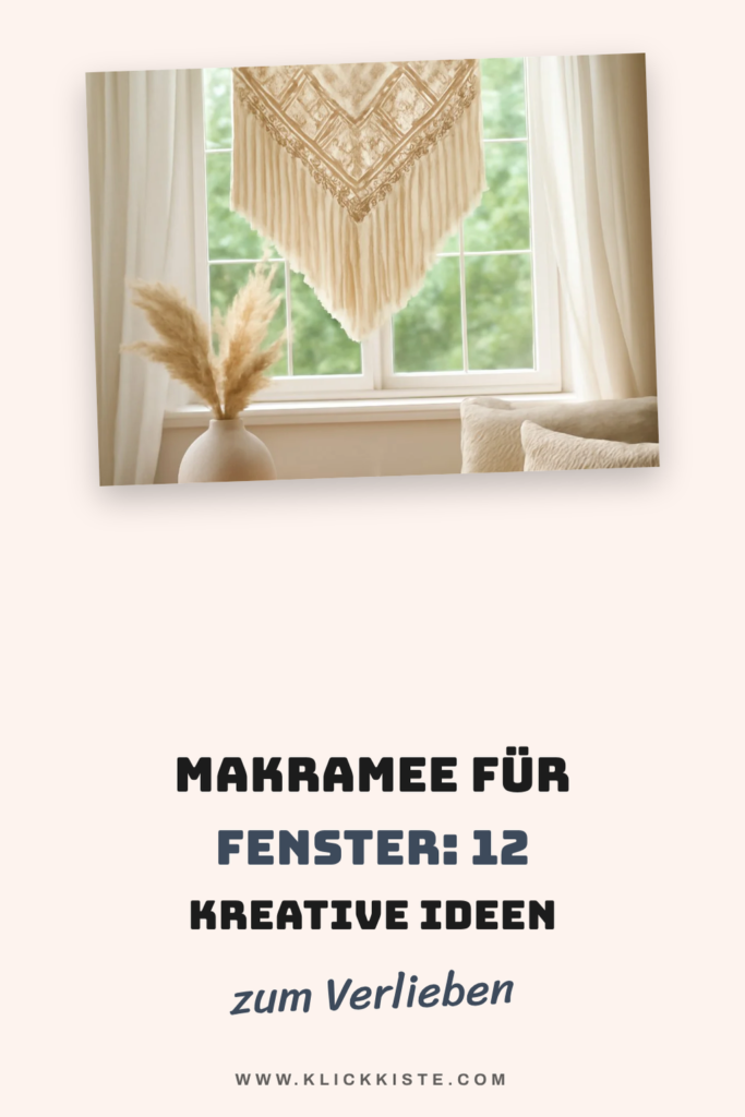 Makramee für Fenster: 12 kreative Ideen zum Selbermachen