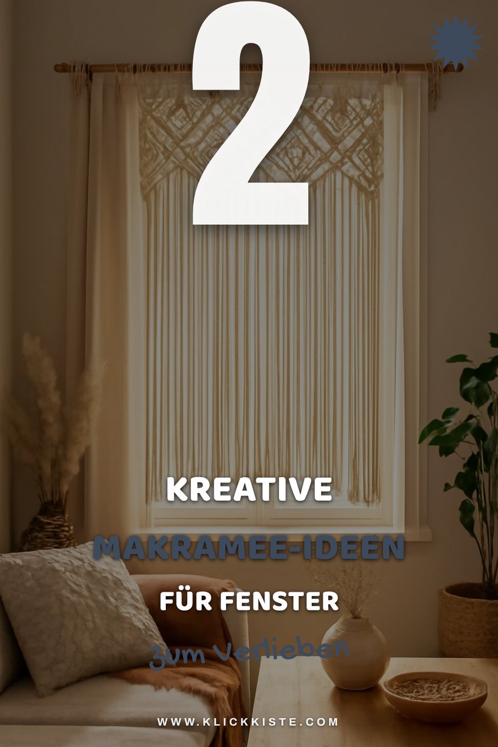 So verleihst du deinen Fenstern mit Makramee einen neuen Look