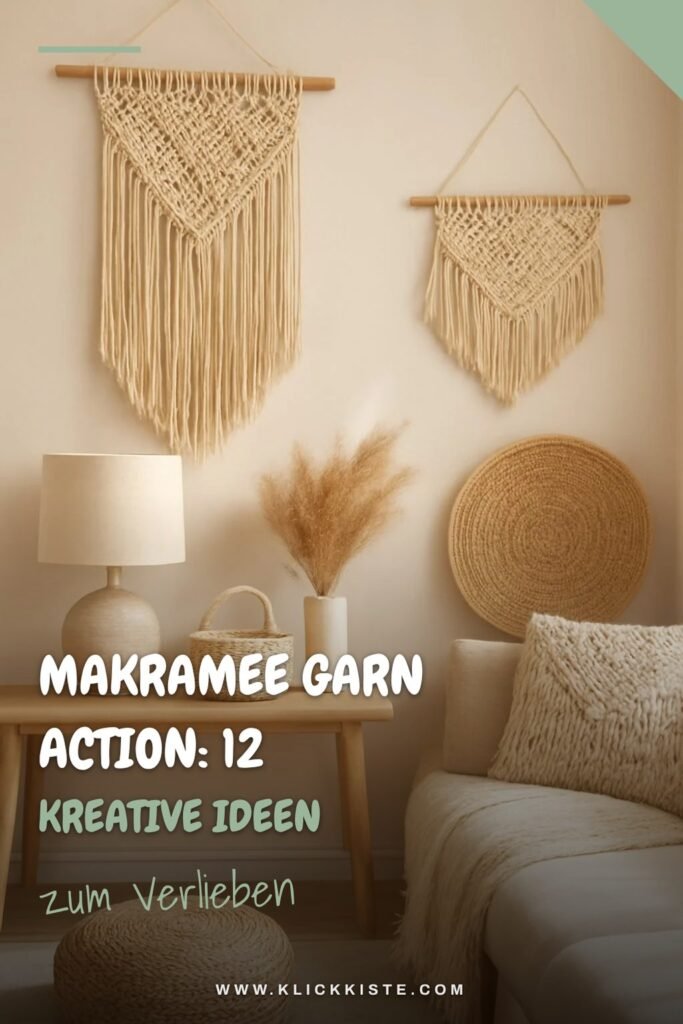 Makramee Garn Action: 12 kreative Ideen zum Selbermachen