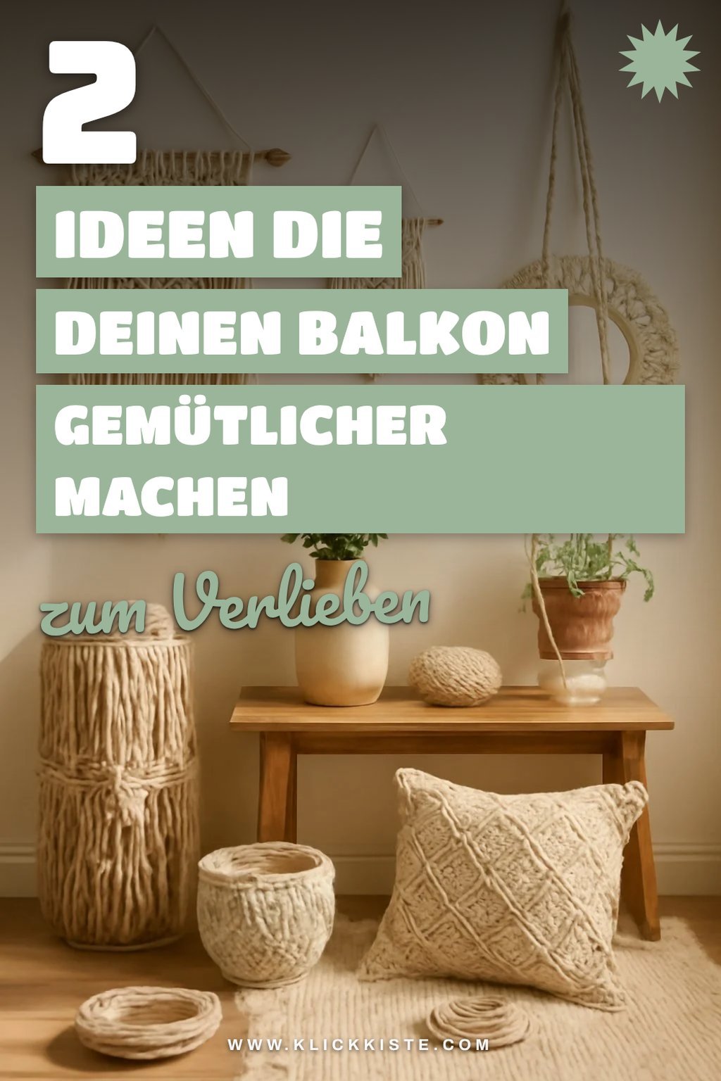 So gestaltest du mit Makramee deinen Balkon