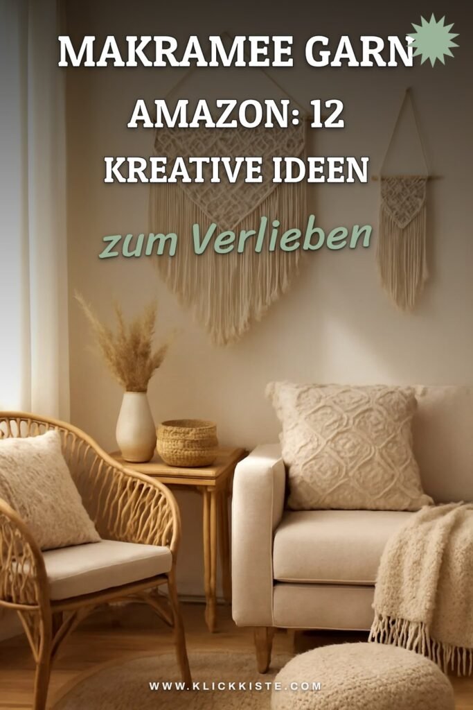 Makramee Garn Amazon: 12 kreative Ideen zum Selbermachen