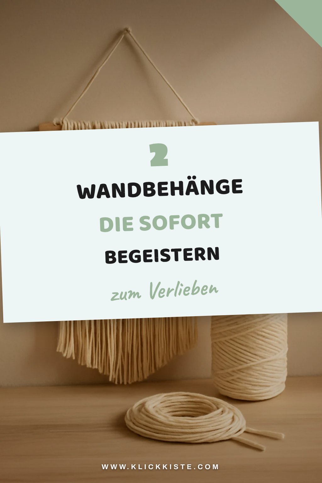 So gestaltest du mit Makramee Garn kreative Wandbehänge
