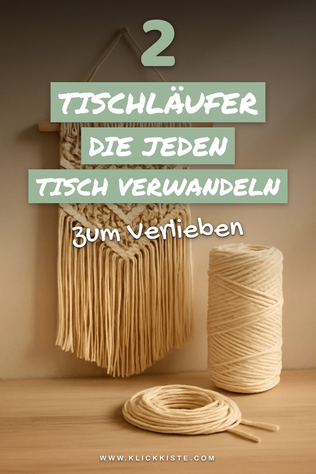 Makramee Tischläufer für besondere Anlässe