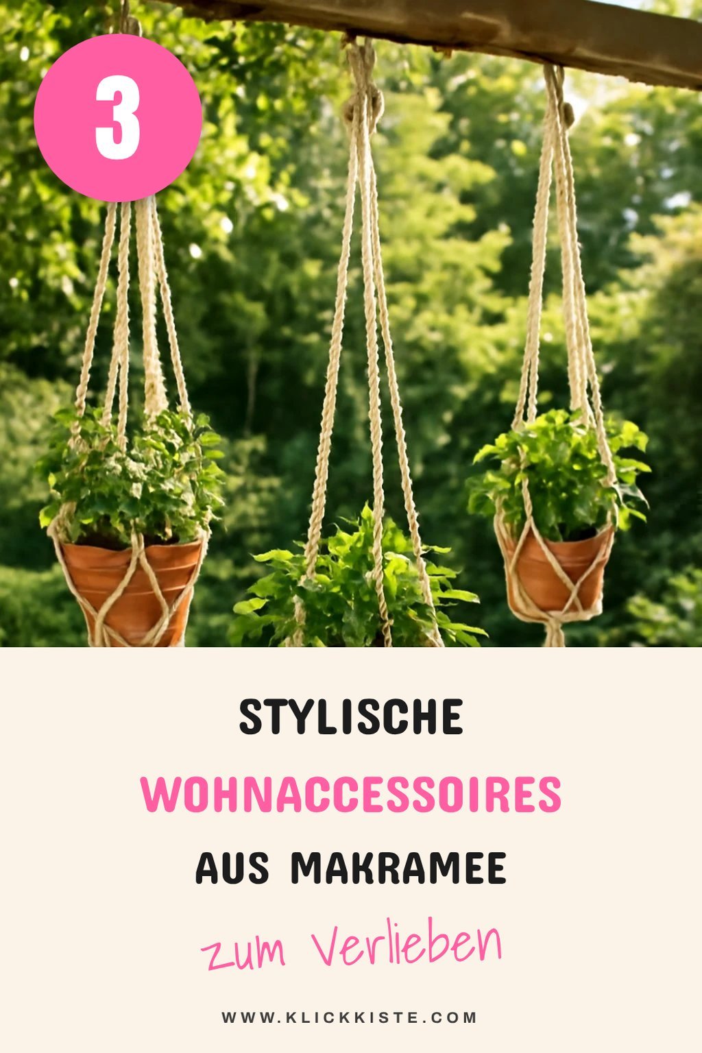 Mit Makramee stylische Wohnaccessoires gestalten