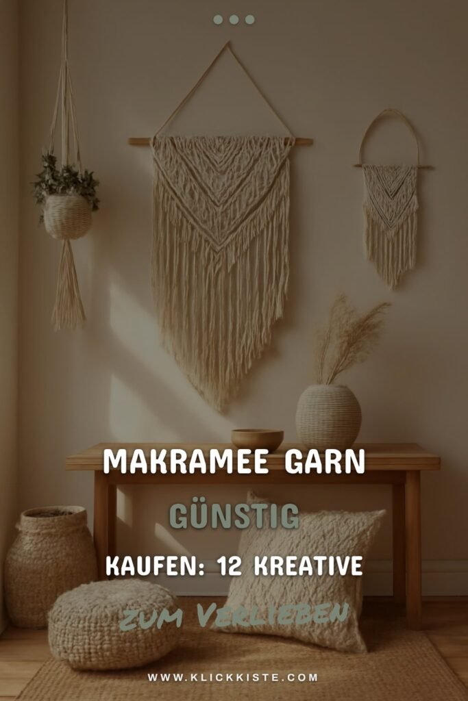 Makramee Garn Günstig Kaufen: 12 kreative Ideen zum Selbermachen