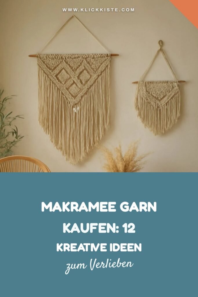Makramee Garn Kaufen: 12 kreative Ideen zum Selbermachen